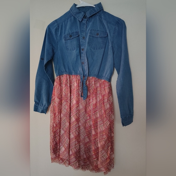 Sacred Threads Other - GIRLS DRESS JEAN TOP WITH ATTACHED SKIRT SIZE 14.